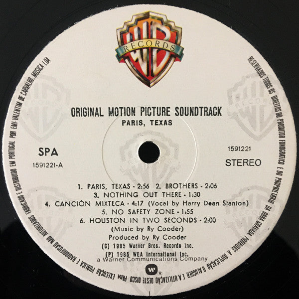 Ry Cooder - Paris, Texas - Original Motion Picture Soundtrack