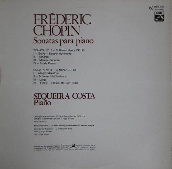 Frédéric Chopin, Sequeira Costa - Sonatas Para Piano
