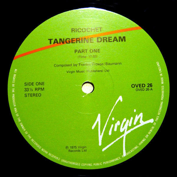 Tangerine Dream - Ricochet