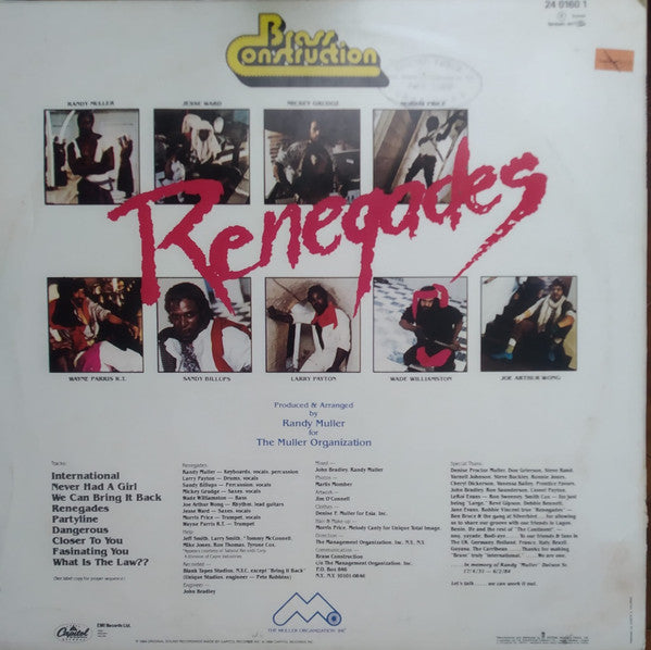 Brass Construction - Renegades