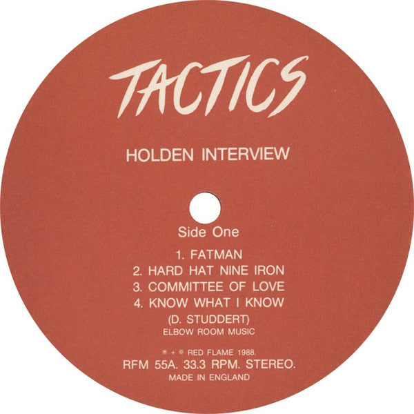 Tactics - Holden Interview