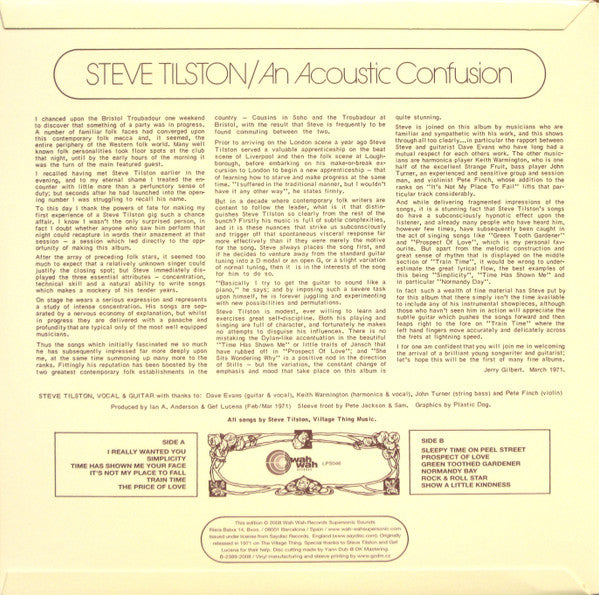 Steve Tilston - An Acoustic Confusion