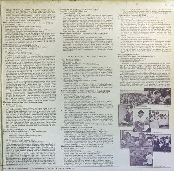 Various - The Nonesuch Explorer - Music From Distant Corners Of The World - Treasures Of The Explorer Series