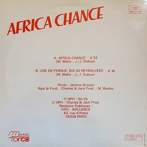 Influence (4) - Africa Chance / Une De Perdue, Dix De Retrouvées