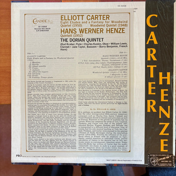 Elliott Carter / Hans Werner Henze - Carter / Henze