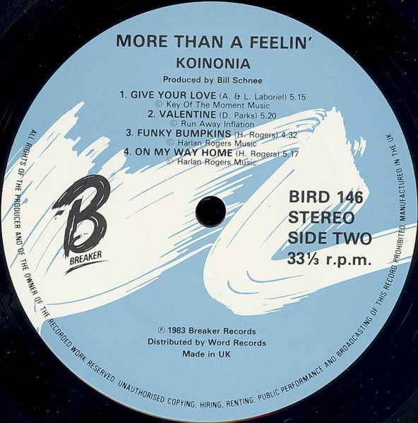 Koinonia - More Than A Feelin'