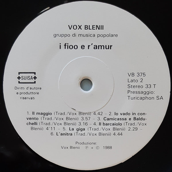 Vox Blenii - I Fioo E R'Amur