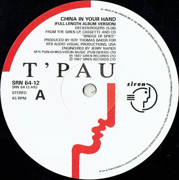 T'Pau - China In Your Hand