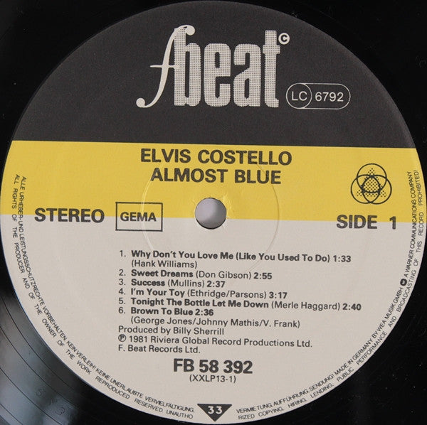 Elvis Costello & The Attractions - Almost Blue