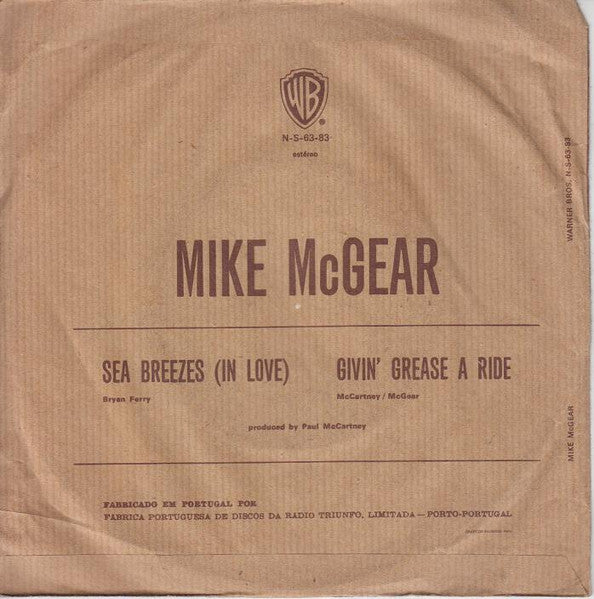 Mike McGear - Sea Breezes (In Love) / Givin' Grease A Ride