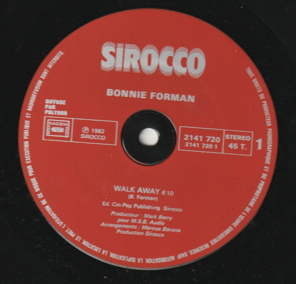 Bonnie Forman - Walk Away