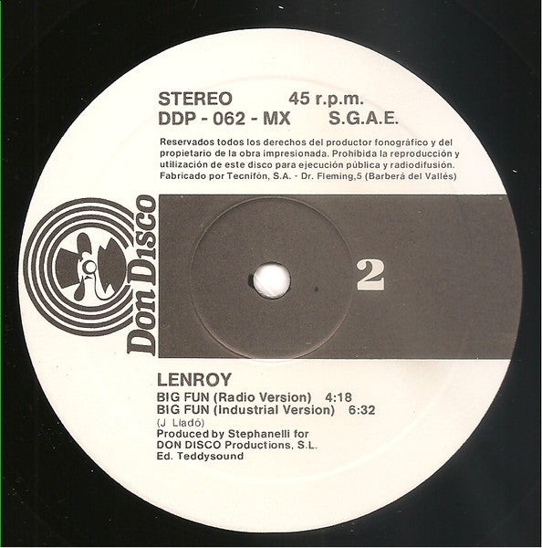 Lenroy - Big Fun