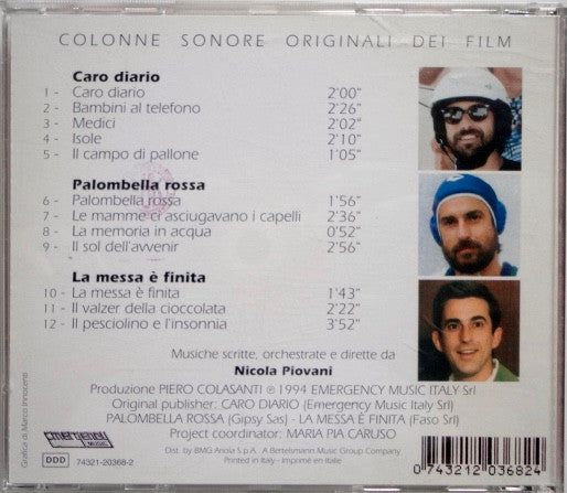 Nicola Piovani - Musiche Per I Film Di Nanni Moretti (Caro Diario / Palombella Rossa / La Messa È Finita)
