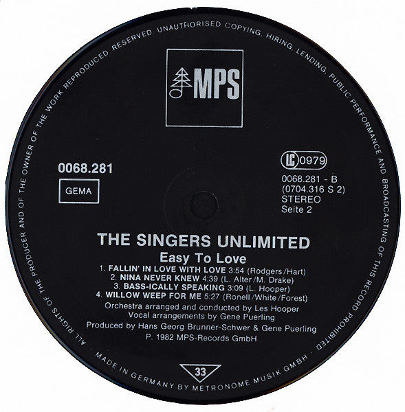 The Singers Unlimited - Easy To Love