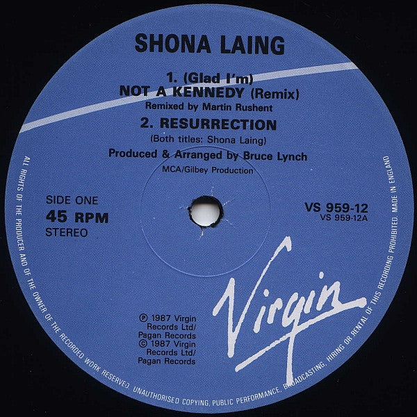 Shona Laing - (Glad I'm) Not A Kennedy