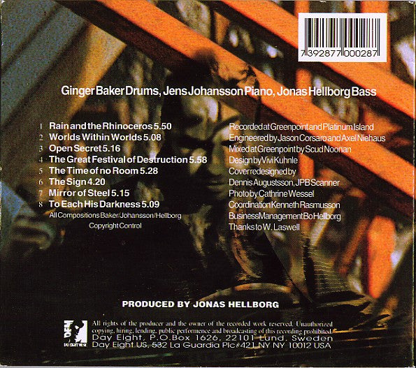 Ginger Baker with Jens Johansson and Jonas Hellborg - Unseen Rain