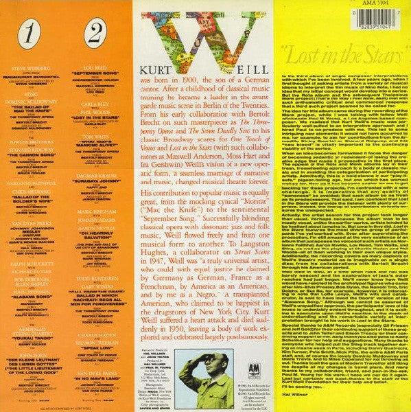 Various - Lost In The Stars - The Music Of Kurt Weill