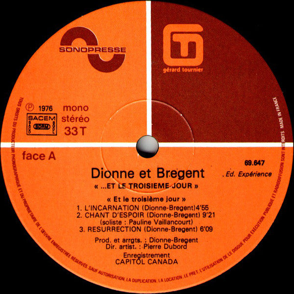 Dionne-Brégent - ...Et Le Troisième Jour