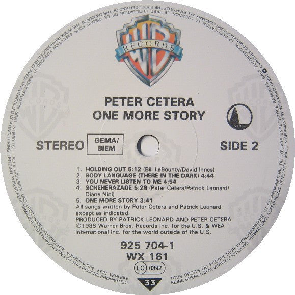 Peter Cetera - One More Story