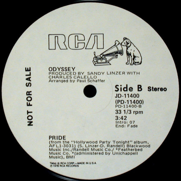 Odyssey (2) - Single Again/What Time Does The Balloon Go Up / Pride