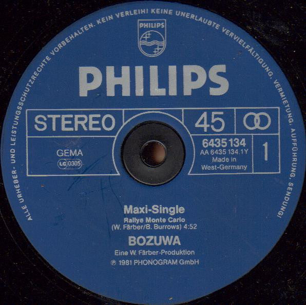 BOZUWA - Rallye Monte Carlo / You And Me