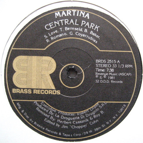 Martina - Central Park / Let It In