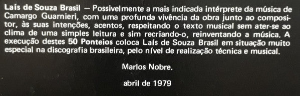 Mozart Camargo Guarnieri - Laís de Souza Brasil - Os 50 Ponteios