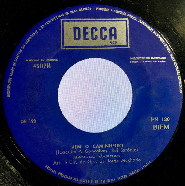 Manuel Vargas - Vem O Caminheiro