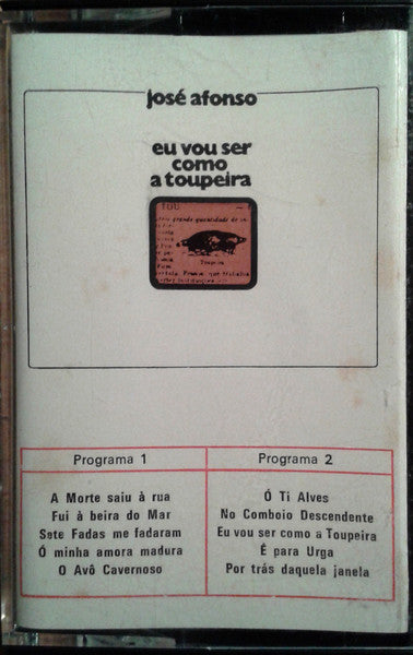 José Afonso - Eu Vou Ser Como A Toupeira