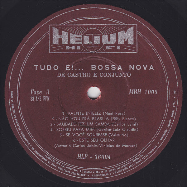 De Castro, E Seu Conjunto - Tudo É!... Bossa Nova