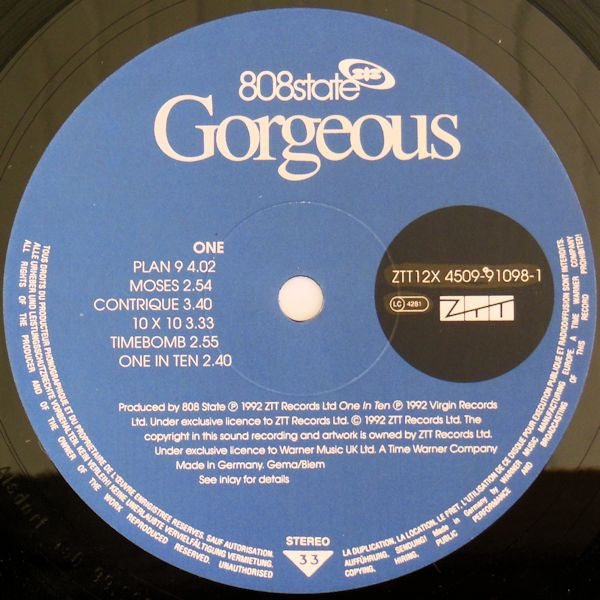 808 State - Gorgeous