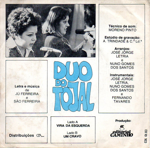 Duo do Tojal - Um Cravo