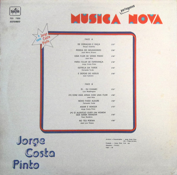 Jorge Costa Pinto - Música Nova