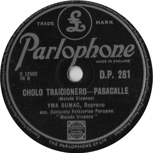 Yma Sumac - Cholo Traicionero / Waraka Tusuy