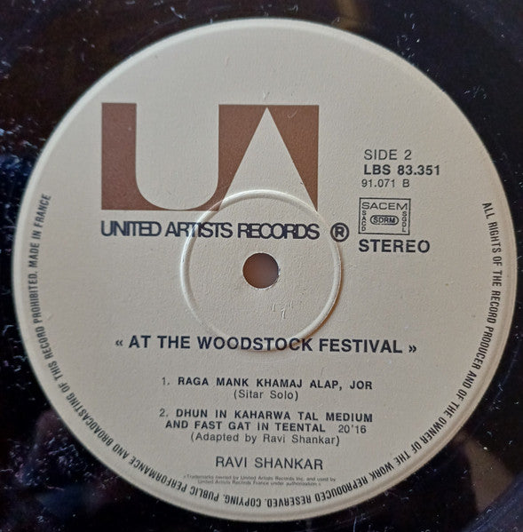 Ravi Shankar - At The Woodstock Festival