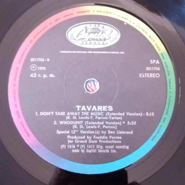 Tavares - Heaven Must Be Missing An Angel (Special 12" Version)