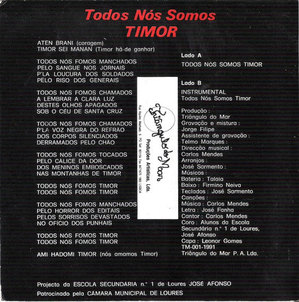 Carlos Mendes - Todos Nós Somos Timor