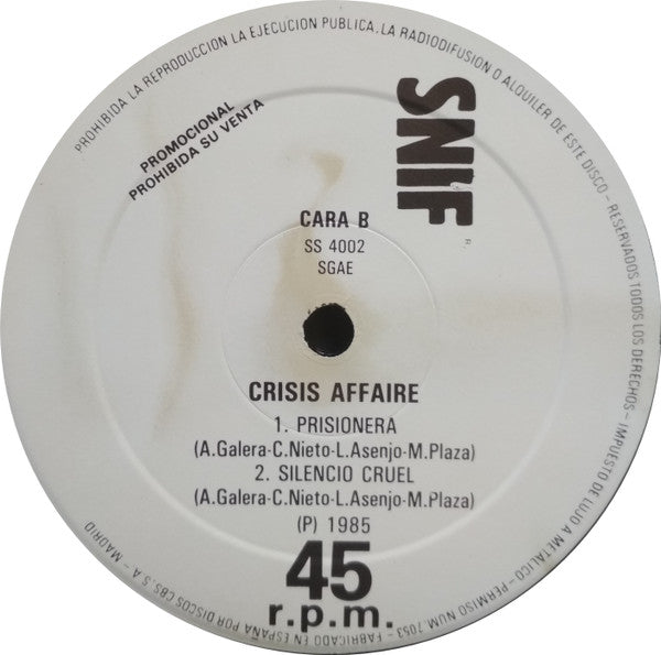 Crisis Affair - Tras De Tu Cristal...