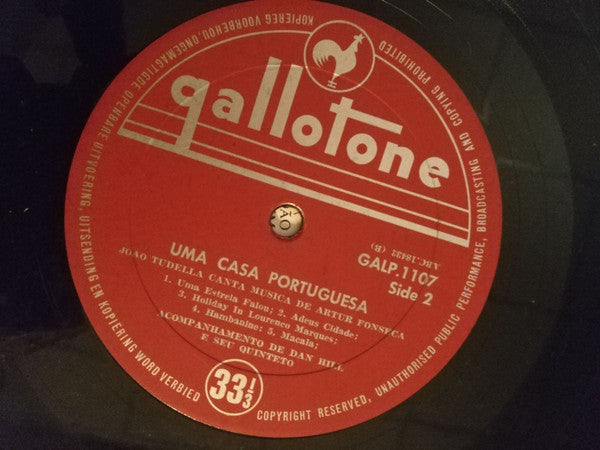 João Maria Tudela, Dan Hill E Seu Quinteto - Uma Casa Portuguesa (João Tudella Canta Música De Artur Fonseca)