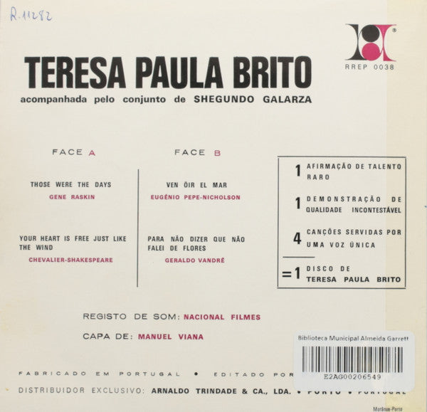 Teresa Paula Brito - Para Não Dizer Que Não Falei De Flores