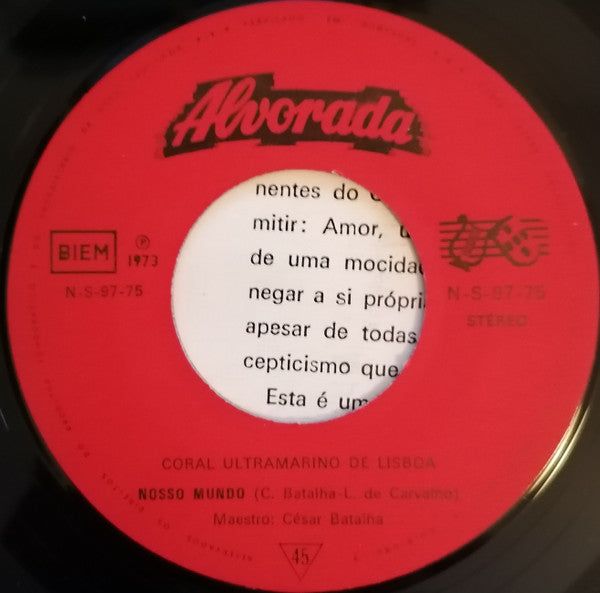 Coral Ultramarino De Lisboa - Nossa Canção / Nosso Mundo