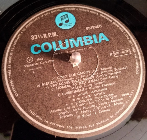 Carlos Paredes - Carlos Paredes, Jose Afonso, Luiz Goes