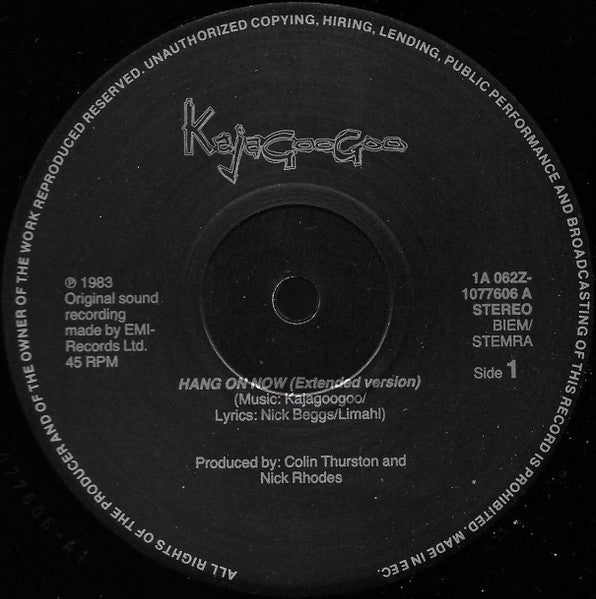 Kajagoogoo - Hang On Now (Extended Version)