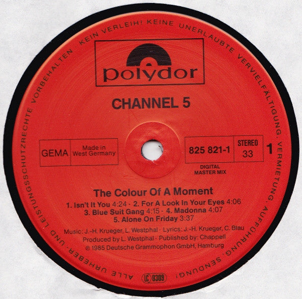 Channel 5 (2) - The Colour Of A Moment