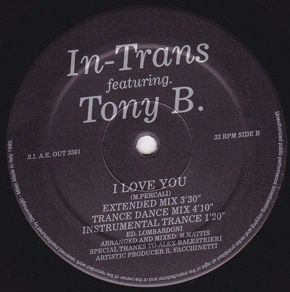 In-Trans Featuring Tony B. (14) - I Love You