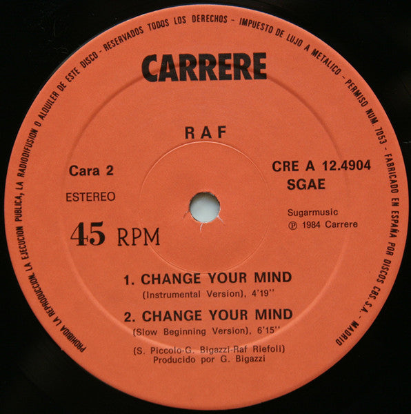 RAF (5) - Change Your Mind