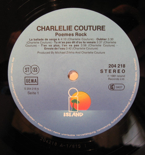 Charlélie Couture - Poèmes Rock