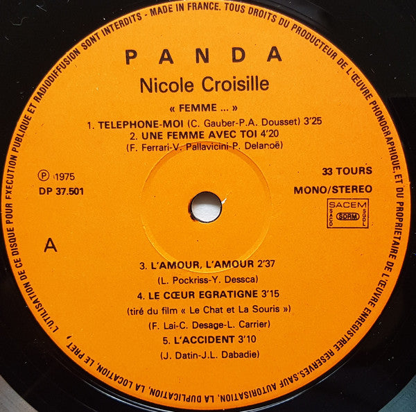 Nicole Croisille - Femme...