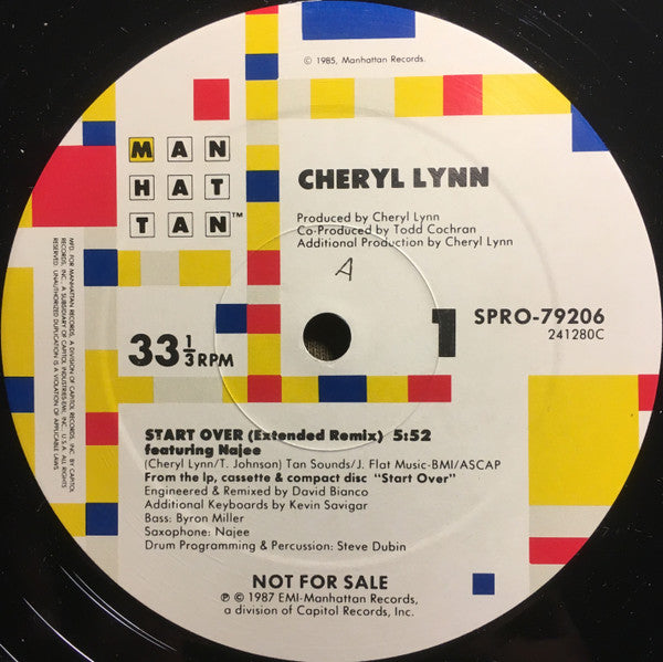 Cheryl Lynn feat. Najee - Start Over