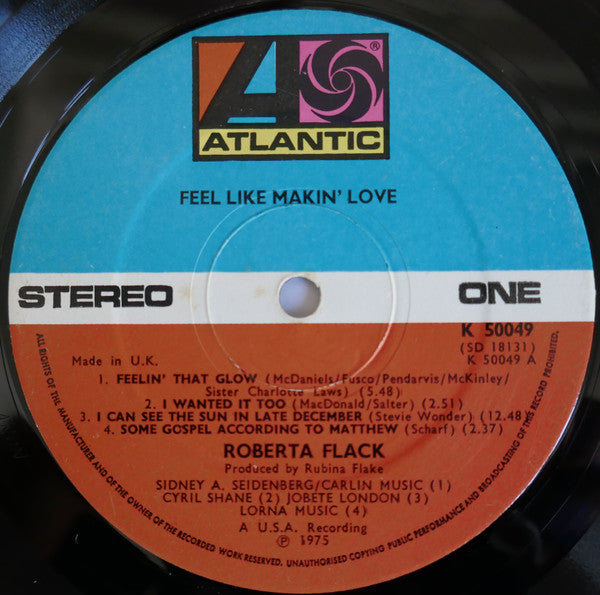 Roberta Flack - Feel Like Makin' Love